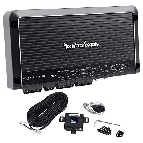 Rockford Fosgate R600X5 Prime Series 5-channel car amplifier -( 50 watts RMS x 4 at 4 ohms ) + 300 watts RMS x 1 at 2 ohms Amplifier + Completed Amp Kit + RCA's Rockford Fosgate R600X5 Prime Series 5-channel car amplifier -( 50 watts RMS x 4 at 4 ohms ) + 300 watts RMS x 1 at 2 ohms Amplifier + Completed Amp Kit + RCA's